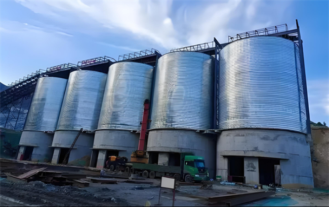 佳木斯螺旋卷板仓施工现场
